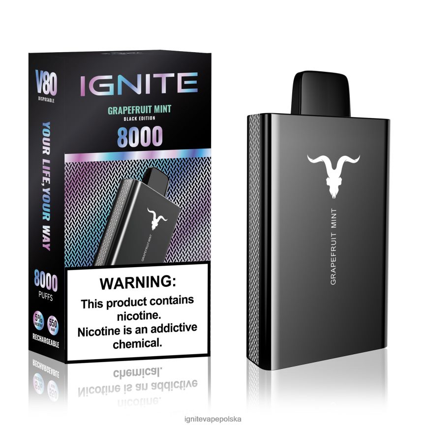 Ignite E Papieros Opinie | IGNITE V80 długopis do waporyzacji grejpfrut mięta 0648NZ45